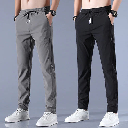 (Buy 1 Get 1 Free) MEN'S HIGH STRETCH SKINNY CARGO PANTS(Black & Gray)