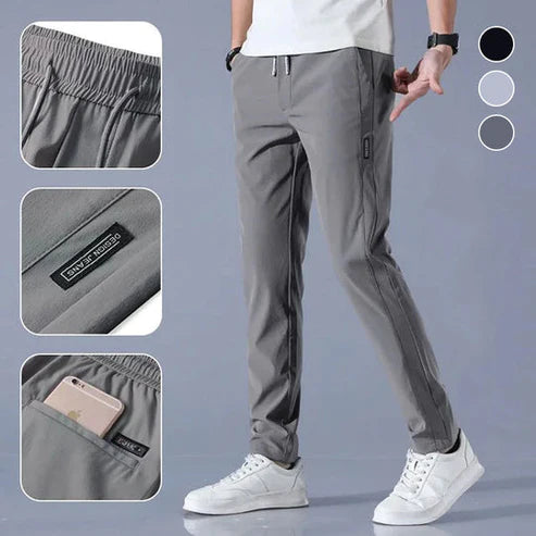 (Buy 1 Get 1 Free) MEN'S HIGH STRETCH SKINNY CARGO PANTS(Black & Gray)